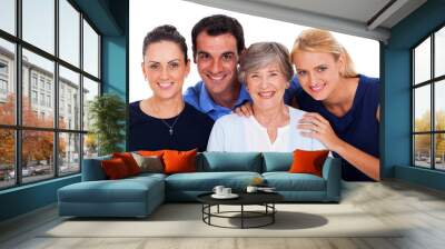 portrait of happy family Wall mural