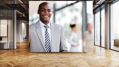 young afro american business man Wall mural