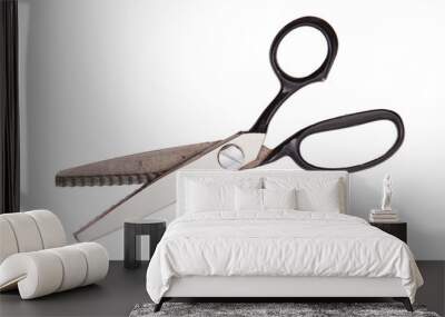 Retro scissors isolated Wall mural