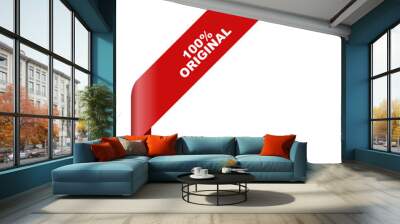 red vector banner 100% original Wall mural