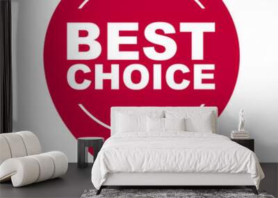 red vector banner best choice Wall mural