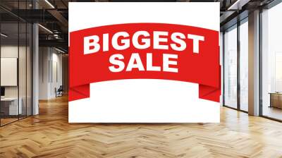 red vector banner biggest sale Wall mural