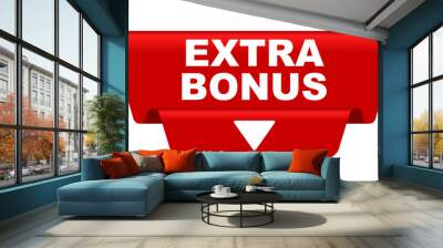 red vector banner extra bonus Wall mural