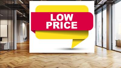 red vector banner low price Wall mural