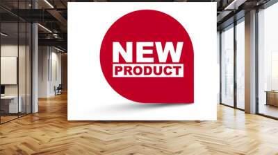 red vector banner new product Wall mural