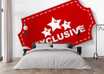 red vector illustration banner exclusive Wall mural