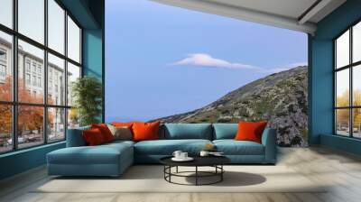 mountain landscape with blue sky Wall mural