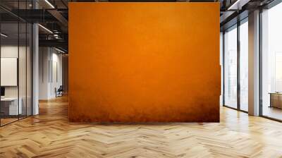 abstract orange background peach color center spotlight, dark br Wall mural