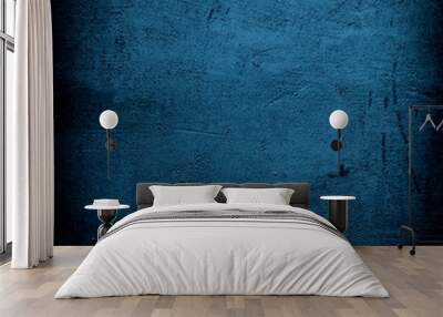 blue wall background with vignette Wall mural