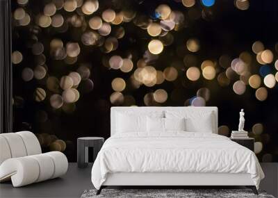 Bokeh lights backgroud Wall mural