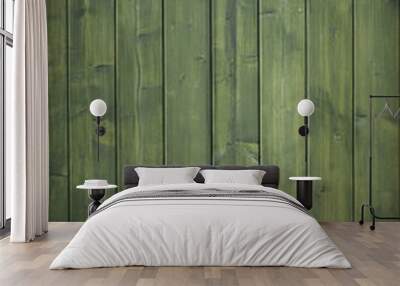 Green wood background Wall mural