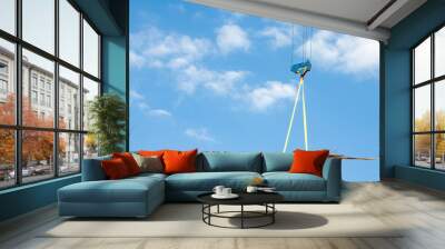 Crane steel hook lifting metal Wall mural