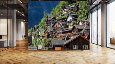 hallstatt in austria. unesco world nature and culture heritage s Wall mural