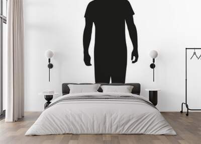 Man standing silhouette Wall mural