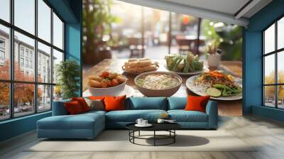 image of traditional Vietnamese dishes Wall mural