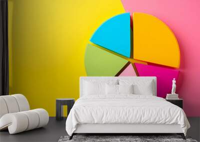 cmyk color wheel Wall mural