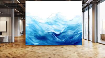 Copy space surface water texture for background. Water isolated with white room for text. Calm relaxing clear sea top level. Wall mural