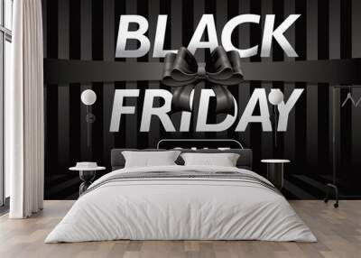 Black Friday Sale background with copy space. EPS 10 vector. Wall mural