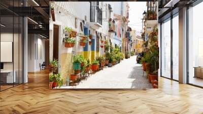 Colorful Street in Spain Wall mural