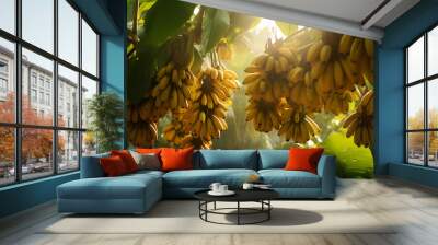 branches of bananas  Wall mural