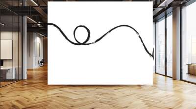 Swoosh, swash underline stroke set. Abstract wavy thin line. Squiggle elements. Vector isolated illustration. Wall mural