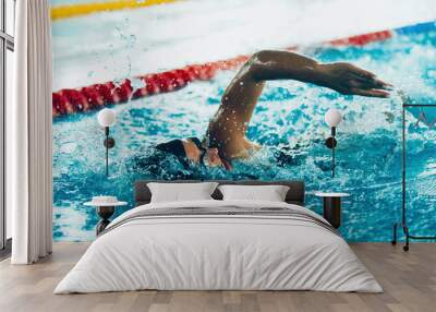 freestyle swimming sprint Wall mural