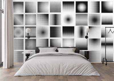 halftone dot big set vector Wall mural