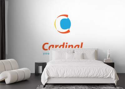 letter C logo Template for your company Wall mural