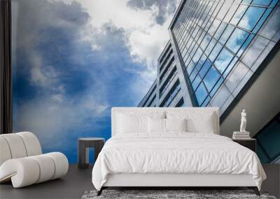 The modern buildings concept office building cityscape Wall mural