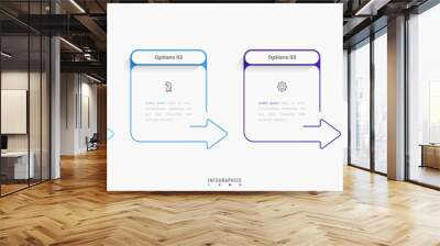 Vector Infographic label design template with icons and 4 options or steps. Can be used for process diagram, presentations, workflow layout, banner, flow chart, info graph. Wall mural