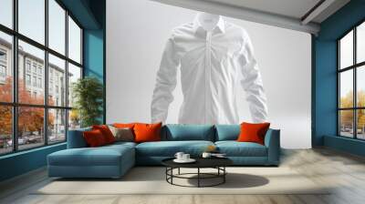 ai generative plain white shirt Wall mural