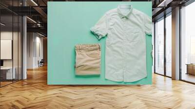 ai generative shirt, watch and shorts suit Wall mural