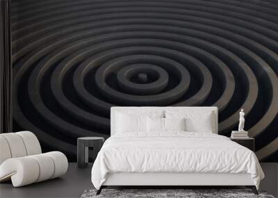 Abstract 3d circles background illustration Wall mural