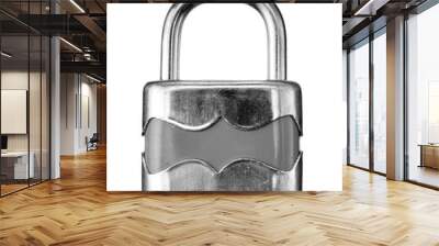 vintage padlock isolated Wall mural