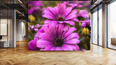 macro photographs of flowers with color and details Wall mural