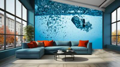 air bubbles underwater Wall mural