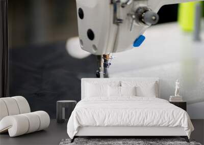 close up macro photo of a needle of sewing machine Wall mural