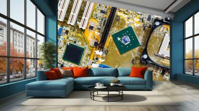 electronic circuit board of personal computer b Wall mural