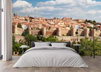 view of historic city of Avila, Castilla y Leon, Spain Wall mural