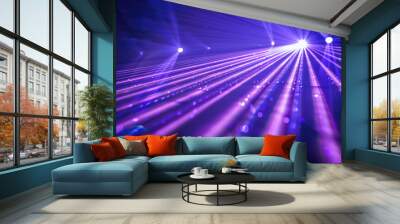 Brilliant laser lights with starry effect Wall mural