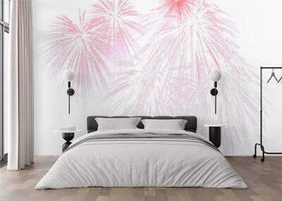 fireworks splash on transparent background Wall mural