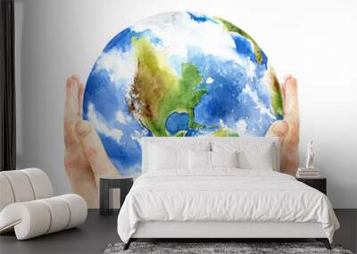 Concept of the Earth Day Wall mural