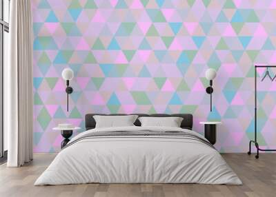 Seamless triangle pattern. Abstract geometric wallpaper of the surface. Colored background. Print for polygraphy, posters, t-shirts and textiles. Beautiful texture. Doodle for design Wall mural