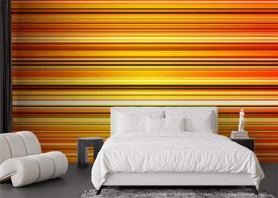 Abstract retro stripes orange color background Wall mural