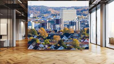 Autumnal Urban Splendor - Mölndal, Sweden Wall mural