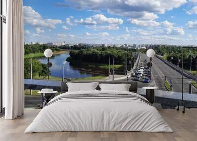 famous panoramic bridge spot with amazing view Wall mural