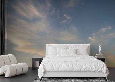 beautiful evening sky over  at sunset Wall mural