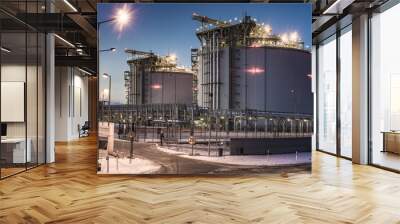 LNG terminal in Swinoujscie,Poland Wall mural