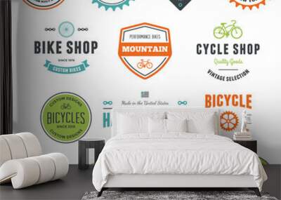 Bike graphics Wall mural