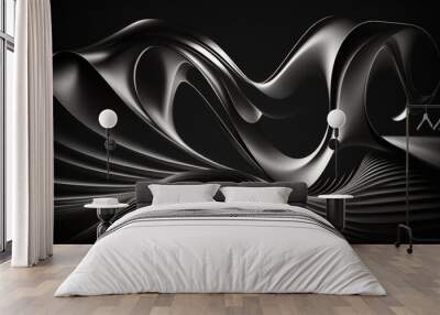 Abstract Wavy Lines Background
Black and White B&W
AI-Generated Wall mural